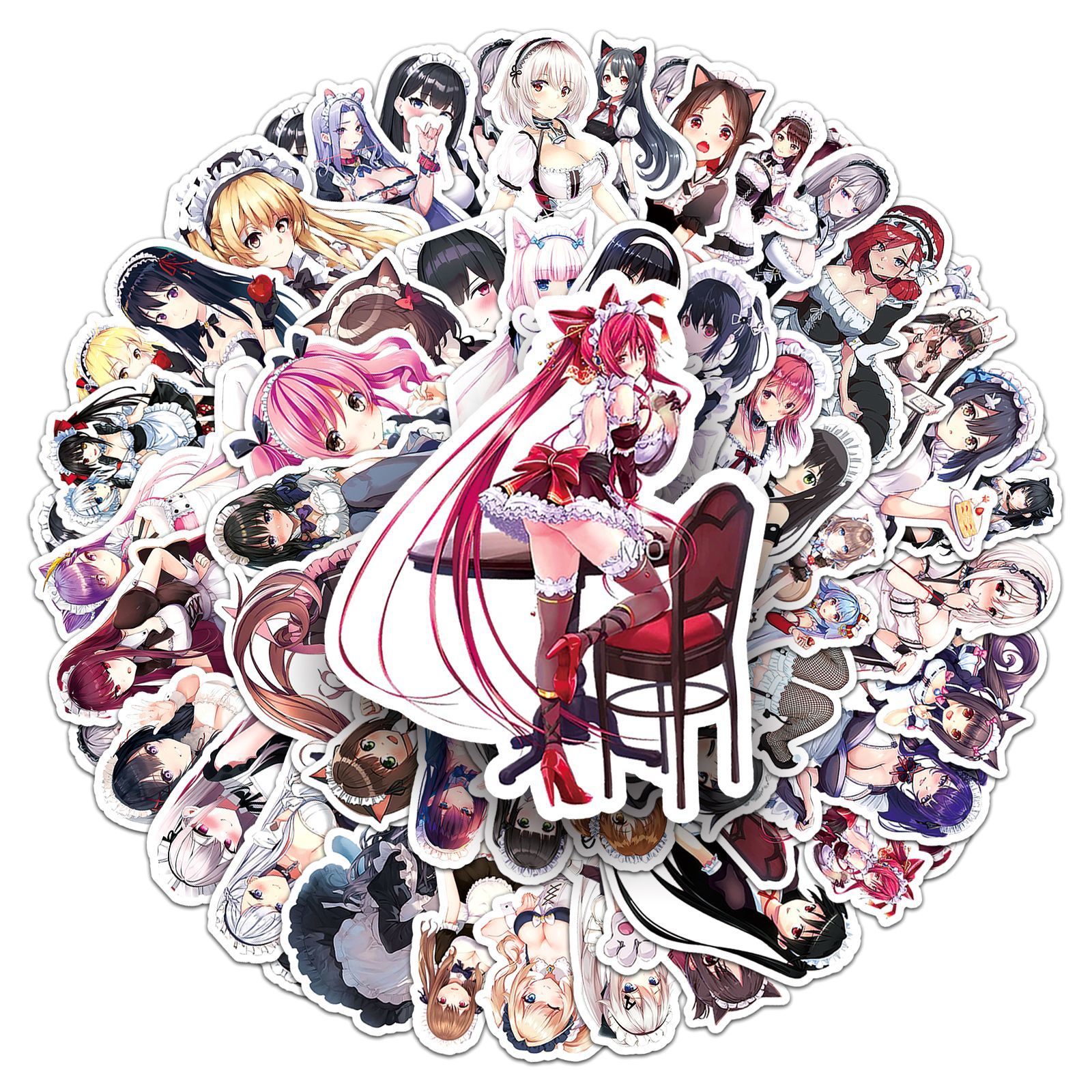 Phone Cases Blunt - 50Pcs Anime Maid Stickers Waifu for