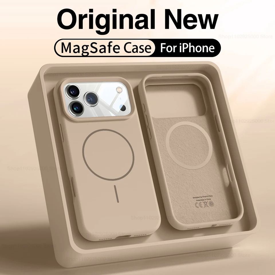 Phone Cases Magsafe - Magnetic Original Liquid Silicone Case For
