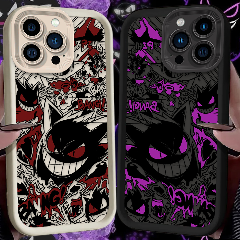 Phone Cases Iphone 13 - P-Pokemon Gengar Graffiti Phone Case for