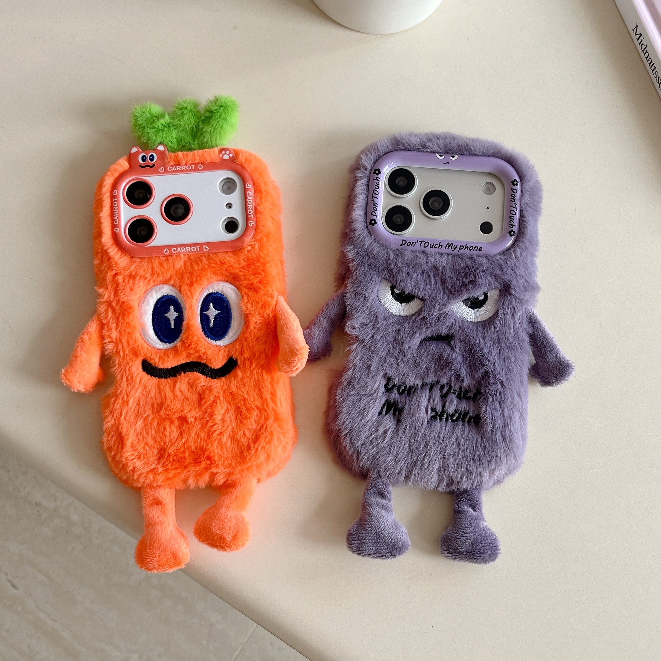 Phone Cases Iphone 13 - Cute Plush Phone Case with Quirky