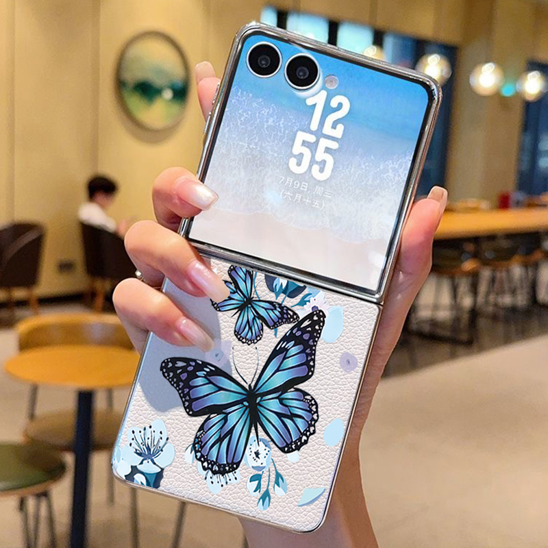 Purple Butterfly PU Leather Ph - Phone Cases Purple recension och pris