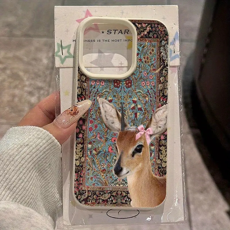 Vintage Deer Lichee Silicone P - Phone Cases Vintage recension och pris