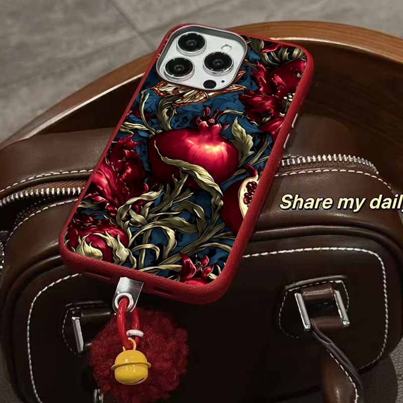 Vintage Pomegranate TPU Art Ph - Phone Cases Vintage recension och pris