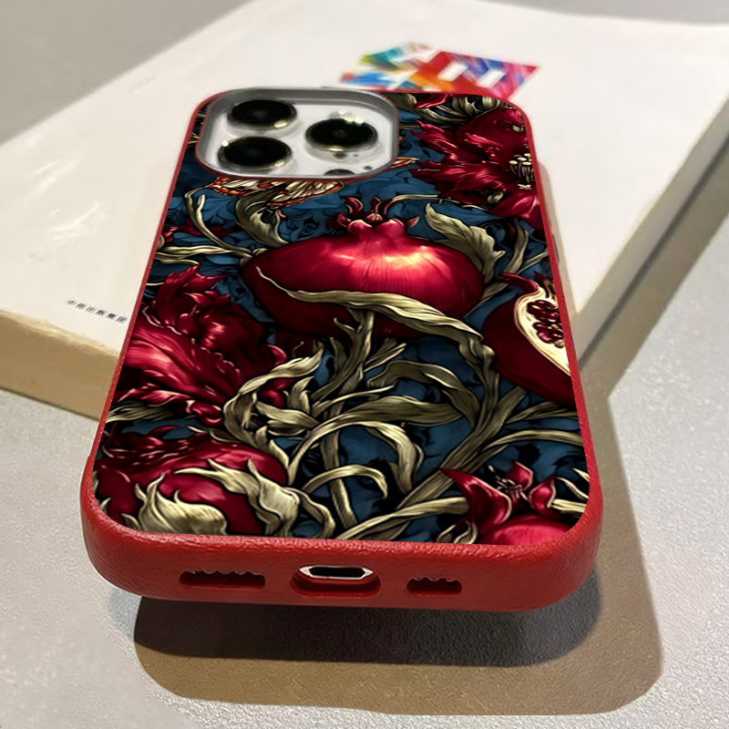 Vintage Pomegranate TPU Art Ph - Phone Cases Vintage recension och pris