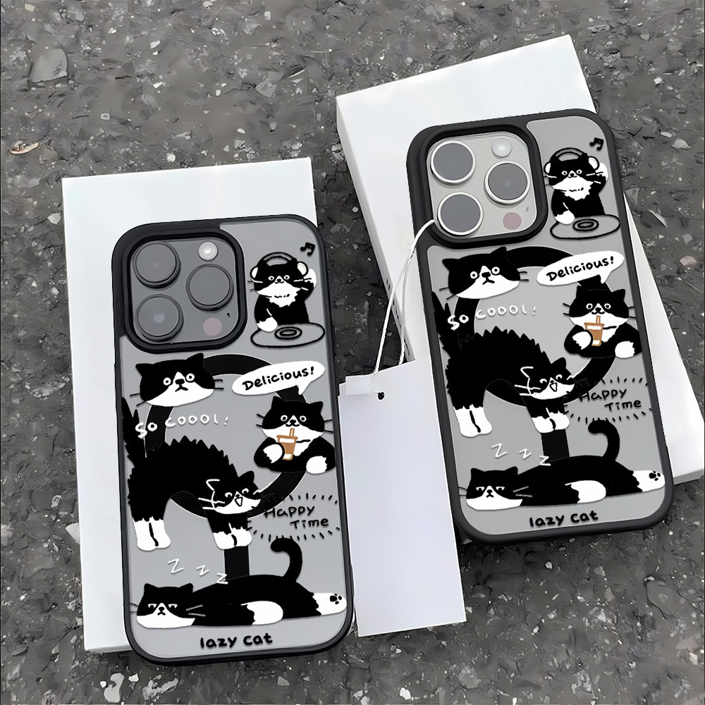 Funny Black Cat Wireless Charg - Phone Cases Magsafe recension och pris