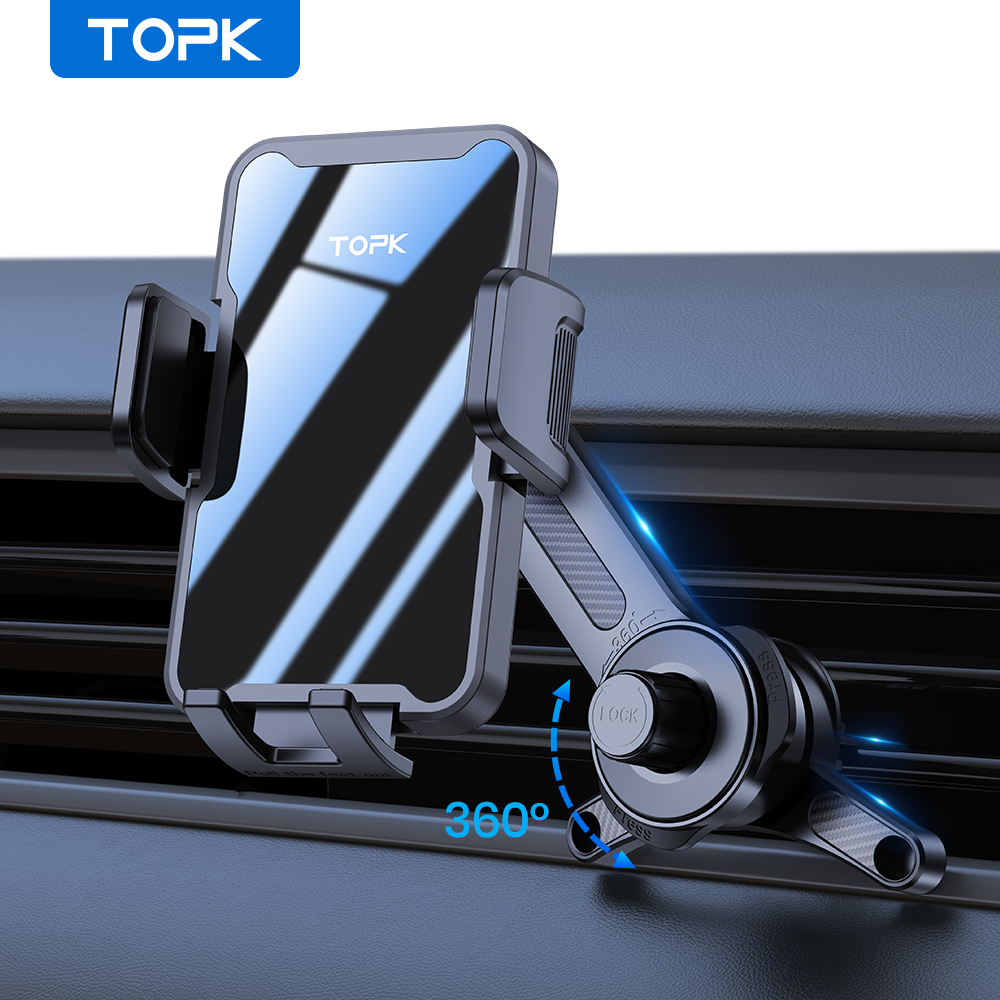 TOPK Car Phone Holder Air Vent - Phone Cases Heavy Duty recension och pris