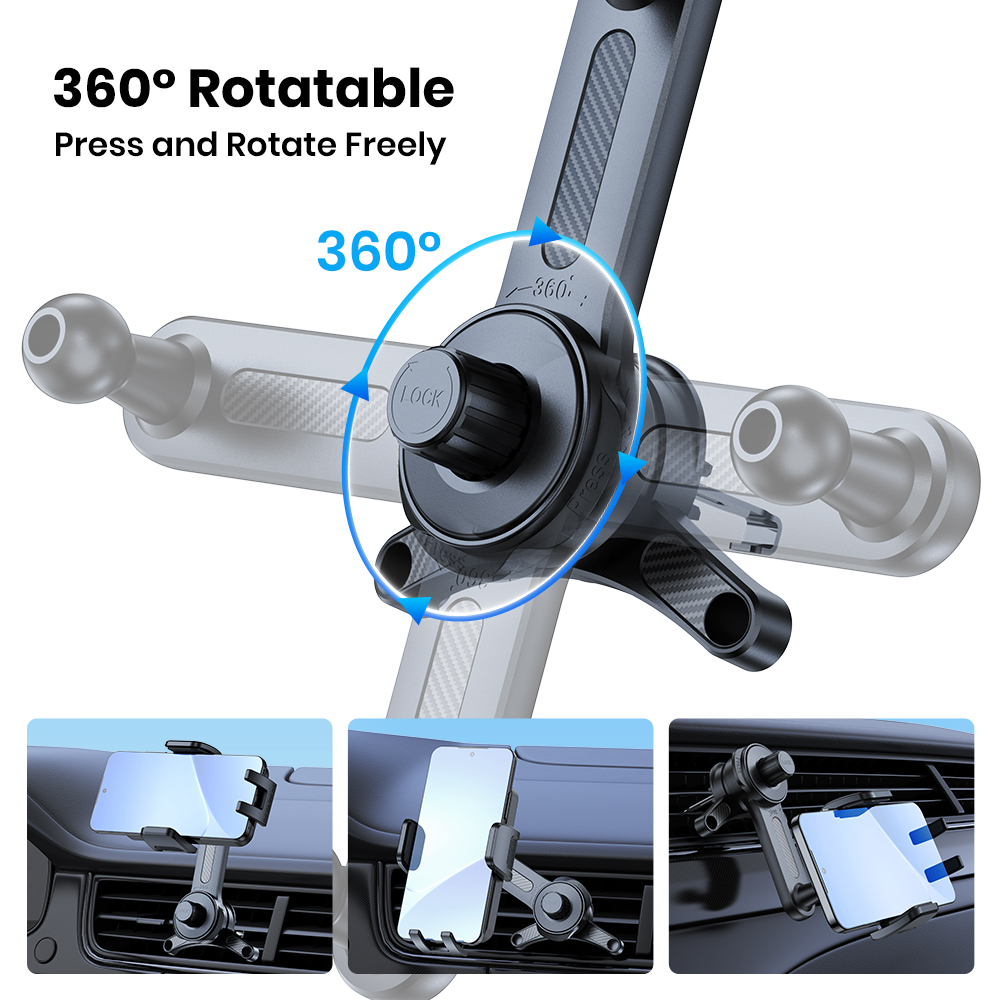 TOPK Car Phone Holder Air Vent - Phone Cases Heavy Duty recension och pris