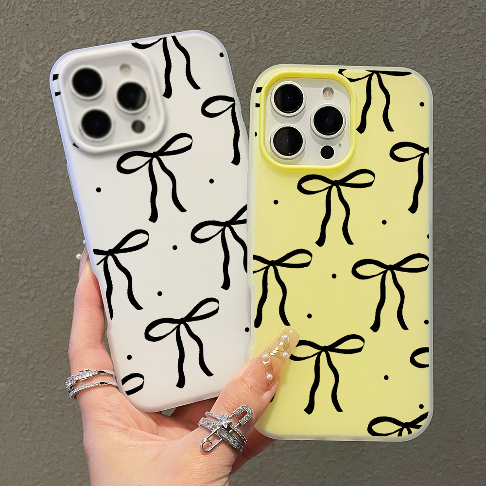 INS Big Black Bow Pattern SIli - Phone Cases Xiaomi 15T recension och pris