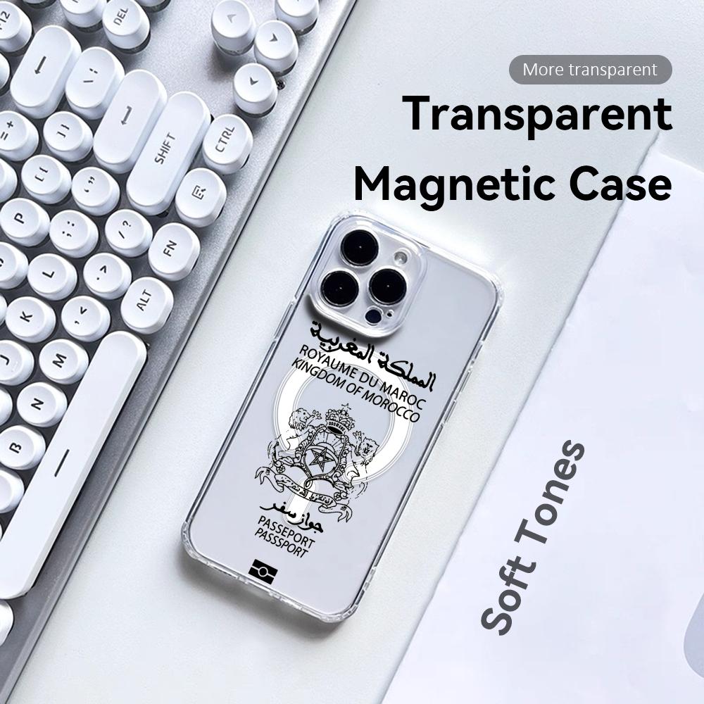 Cool Morocco Passport Phone Ca - Phone Cases Magsafe recension och pris