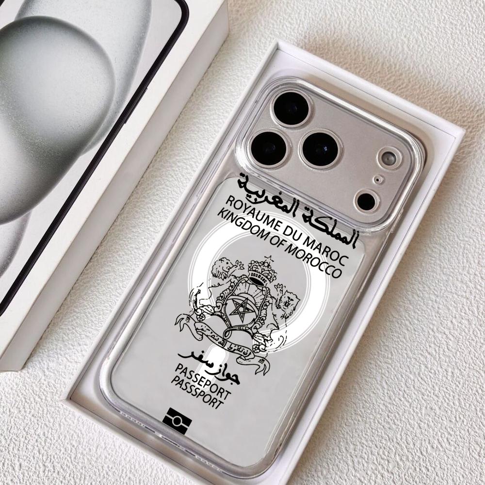 Cool Morocco Passport Phone Ca - Phone Cases Magsafe recension och pris