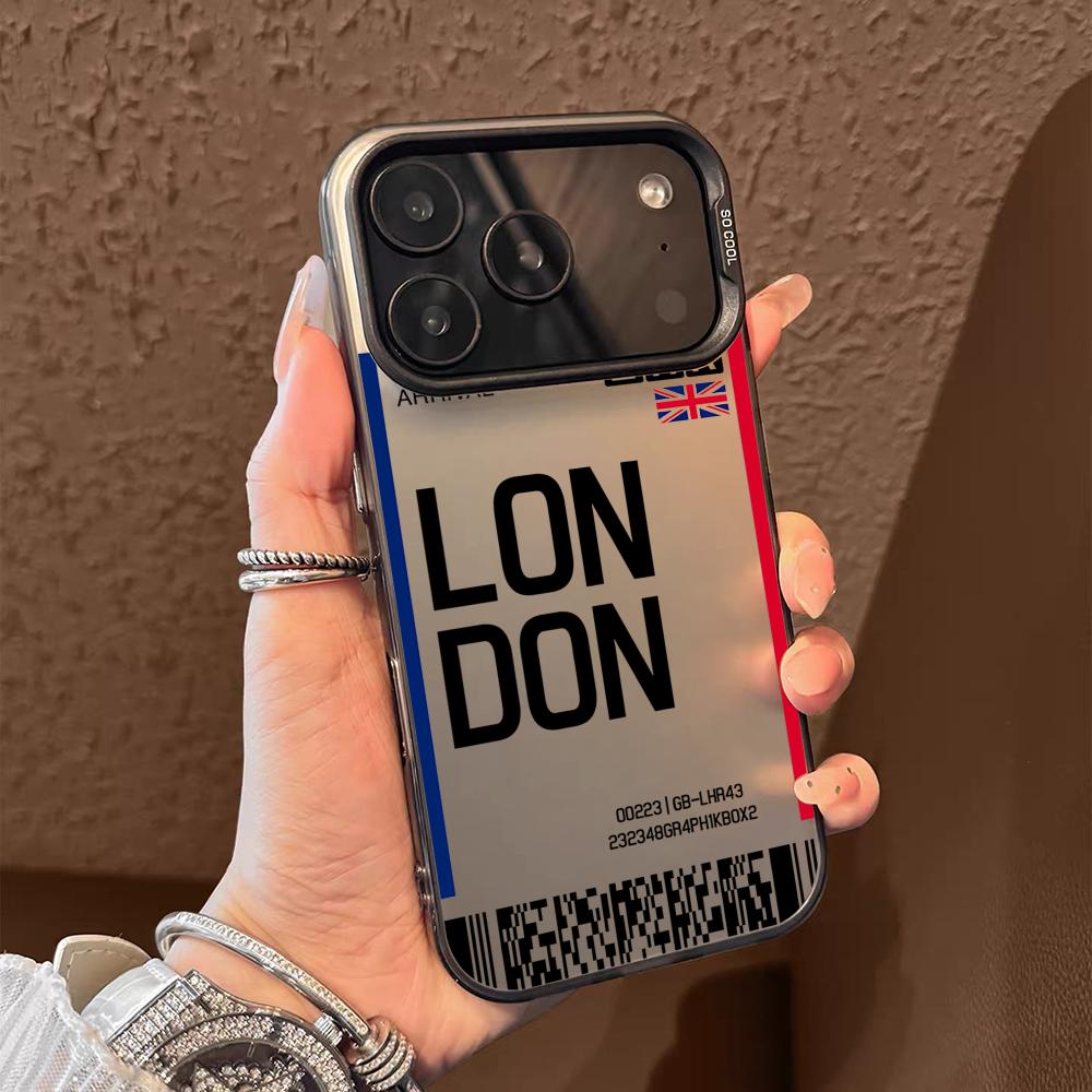 Britain Plane Travel Ticket Ph - Phone Cases Purple recension och pris