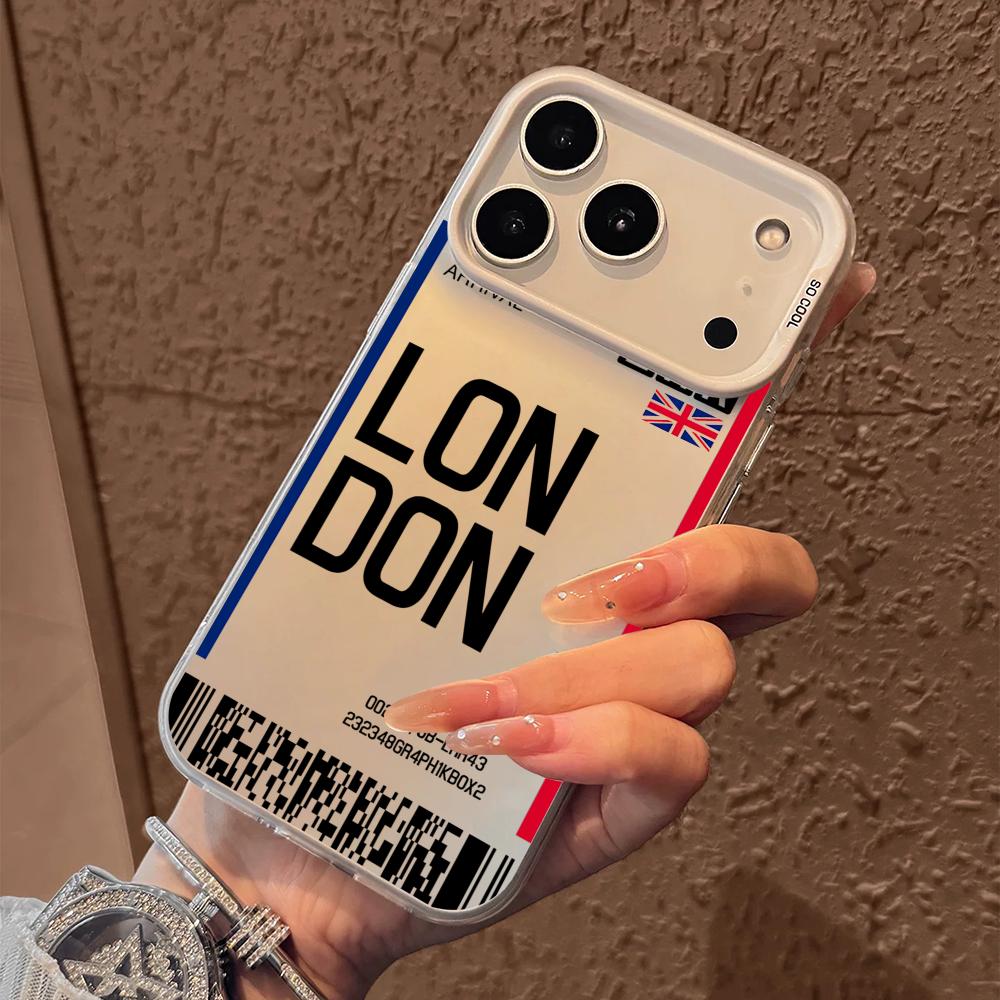 Britain Plane Travel Ticket Ph - Phone Cases Purple recension och pris