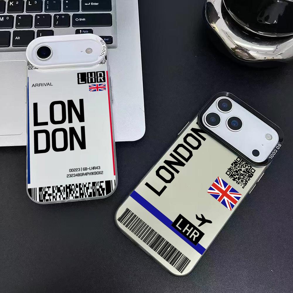 Britain Plane Travel Ticket Ph - Phone Cases Purple recension och pris