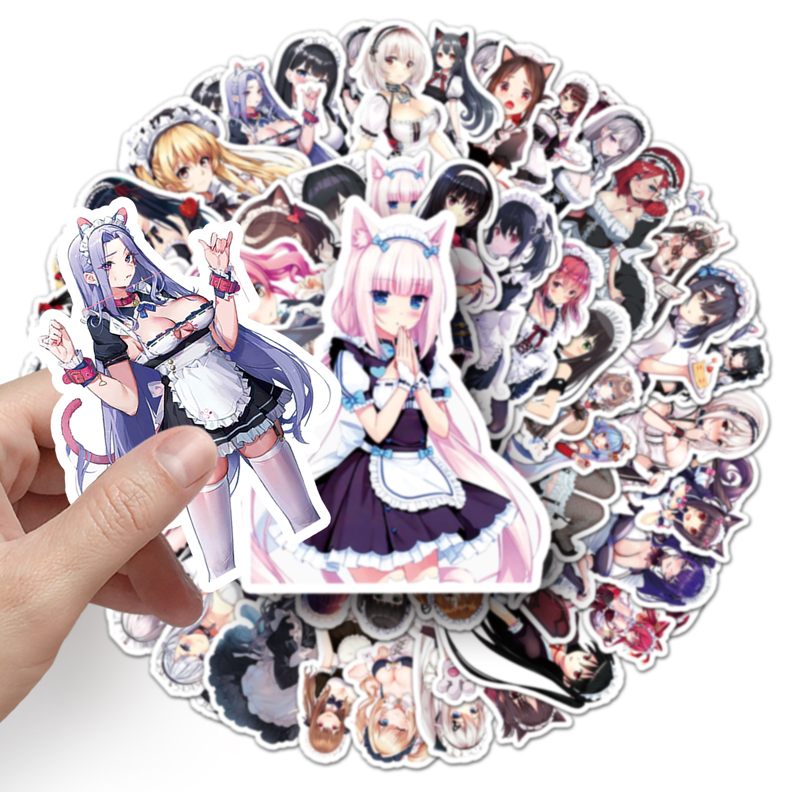50Pcs Anime Maid Stickers Waif - Phone Cases Blunt recension och pris