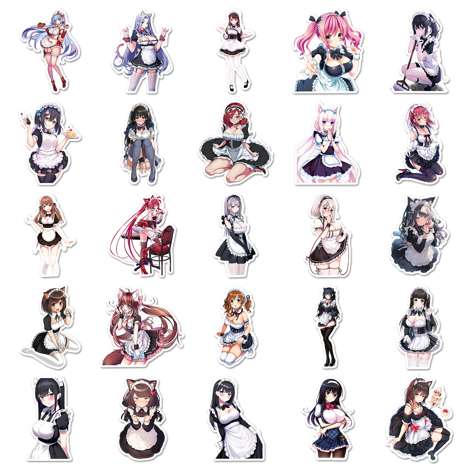 50Pcs Anime Maid Stickers Waif - Phone Cases Blunt recension och pris
