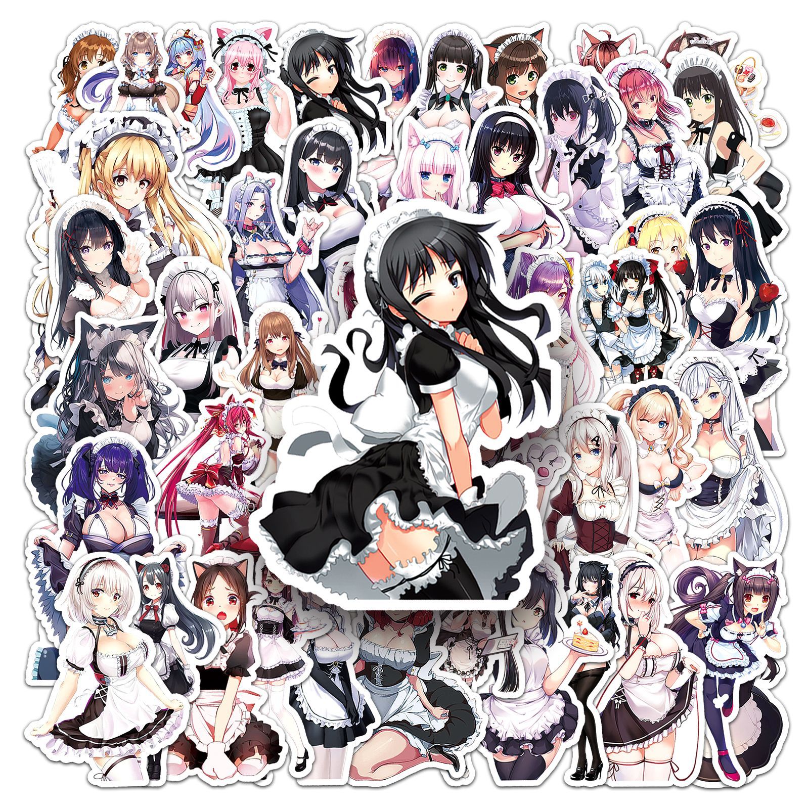 50Pcs Anime Maid Stickers Waif - Phone Cases Blunt recension och pris
