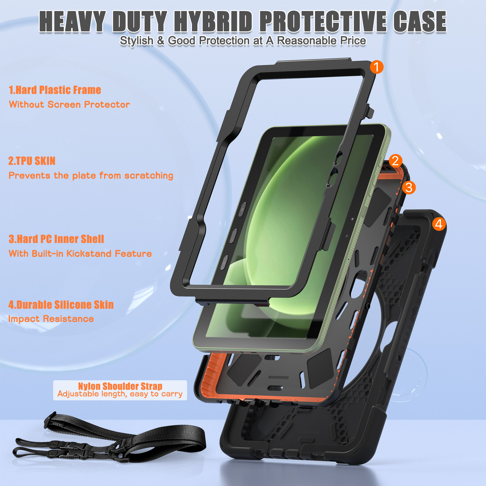 LFOIQN Kids Case For Samsung G - Phone Cases Heavy Duty recension och pris