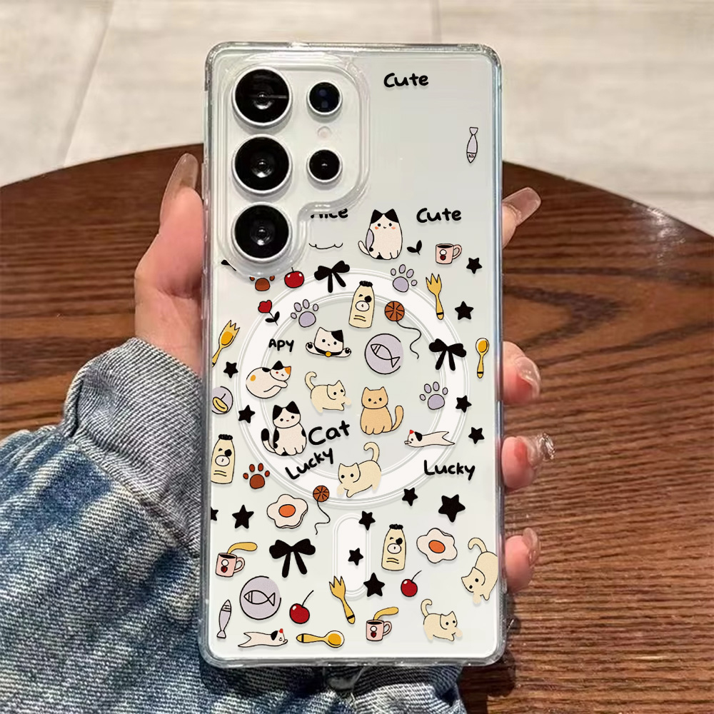 Cute Cat Magnetic Phone Case F - Phone Cases Magsafe recension och pris