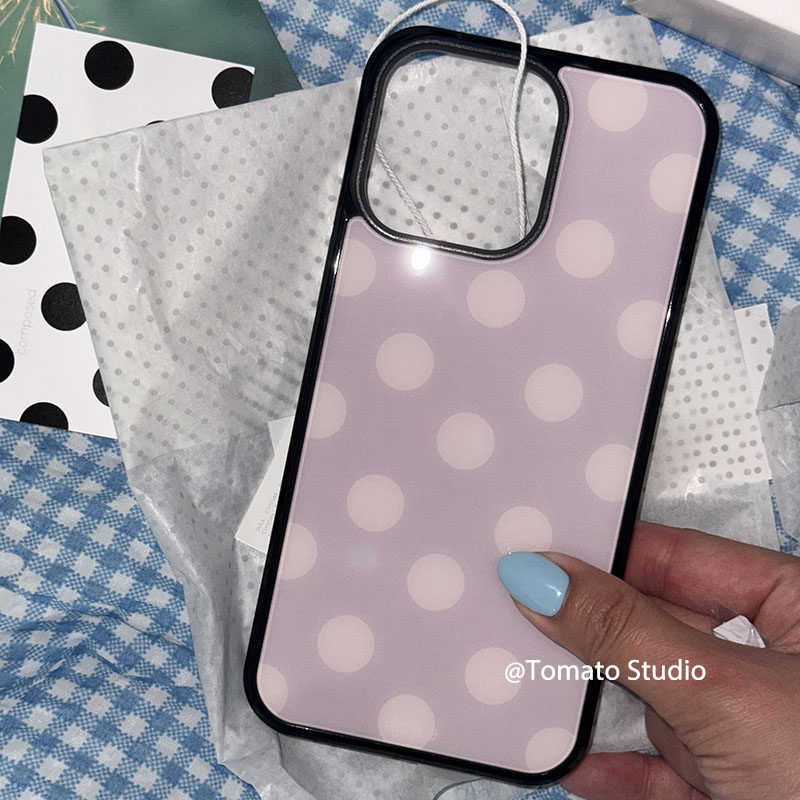 Korean Ins Fashion Purple Polk - Phone Cases Purple recension och pris