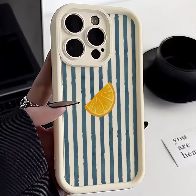 Striped Lemon Slice Pattern Ph - Phone Cases Iphone 13 recension och pris