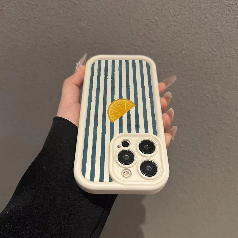 Striped Lemon Slice Pattern Ph - Phone Cases Iphone 13 recension och pris