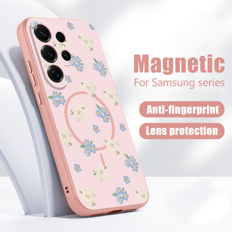 Blue Flowers Pattern Case For  - Phone Cases Magsafe recension och pris