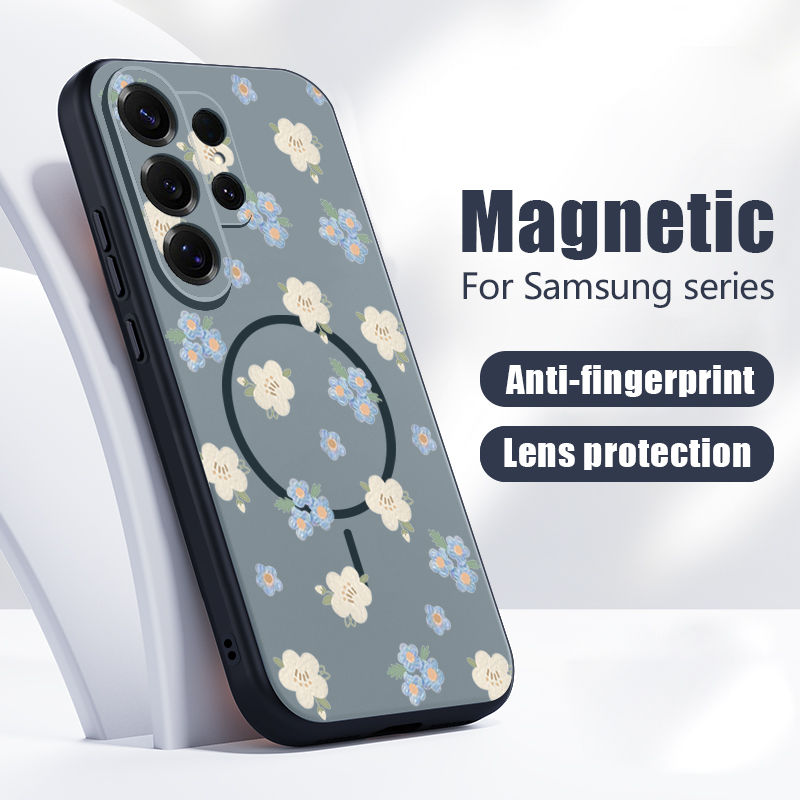Blue Flowers Pattern Case For  - Phone Cases Magsafe recension och pris