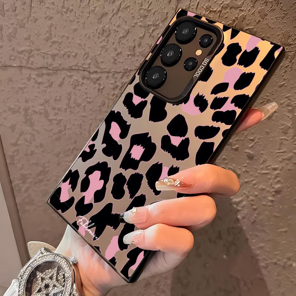 Black Leopard Print Phone Case - Phone Cases Purple recension och pris