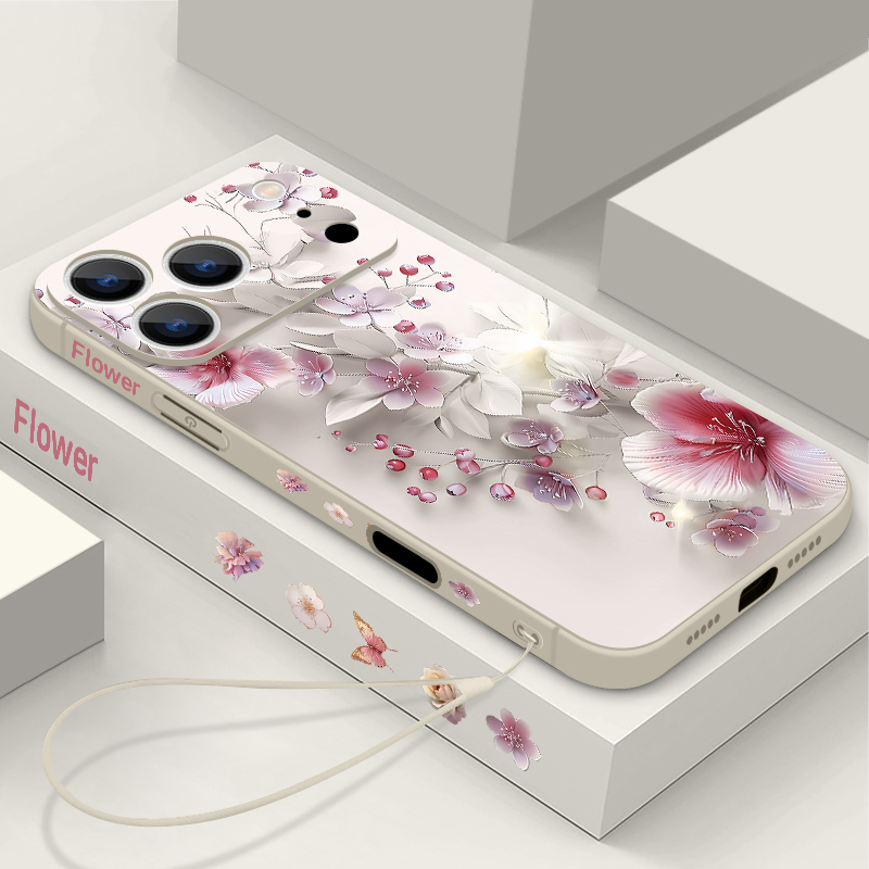 Pink White Flower Case For iPh - Phone Cases Magnetic recension och pris