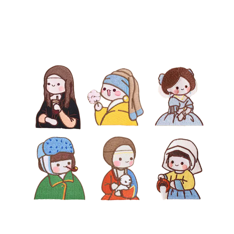 1 PC Cartoon Girl Embroidery P - Phone Cases Eco Friendly recension och pris