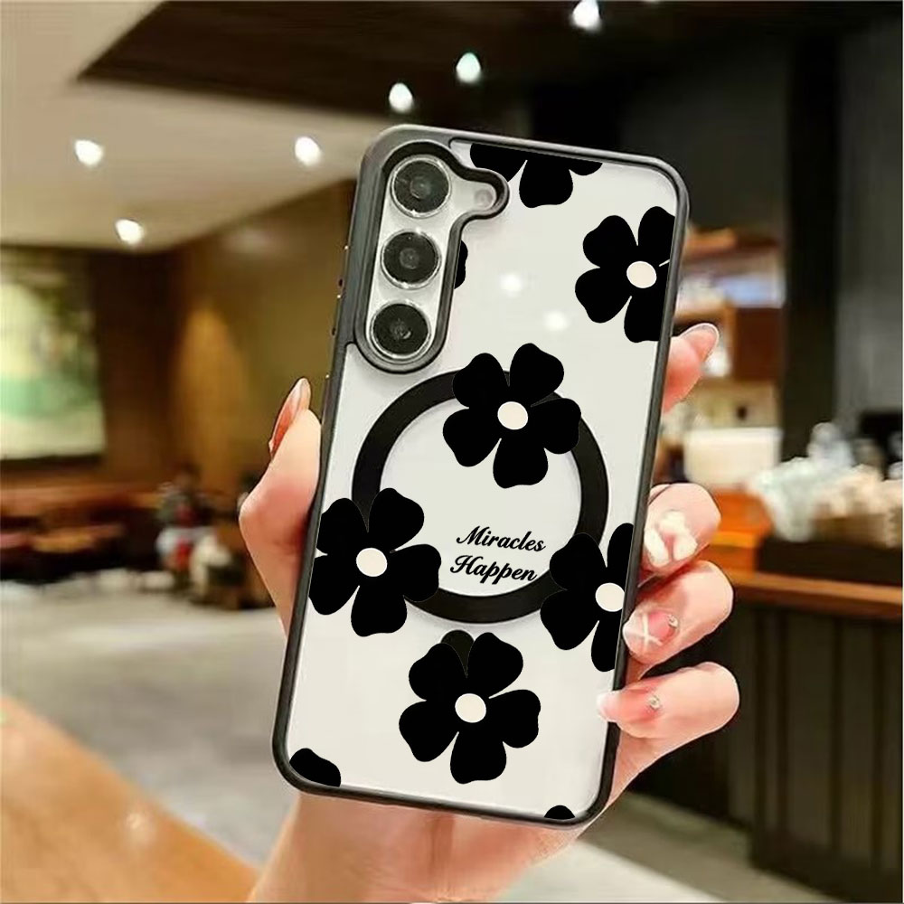 Black Flower Personalized Prin - Phone Cases Magnetic recension och pris