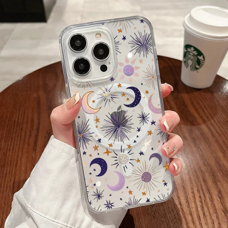 Romantic Sun Moon Stars Phone  - Phone Cases Magsafe recension och pris
