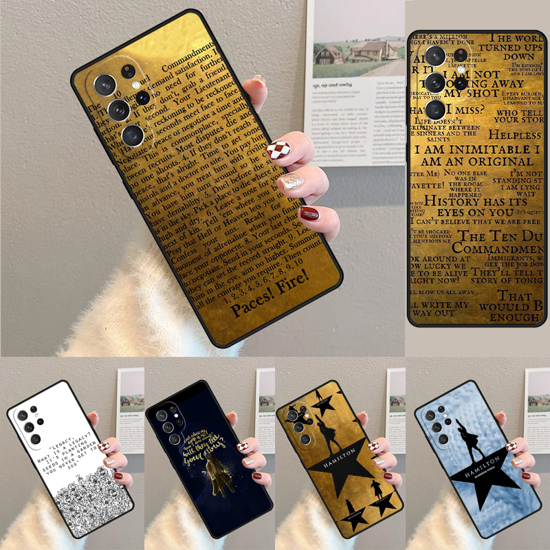Hamilton Musical Lyrics soft S - Phone Cases Hamilton recension och pris