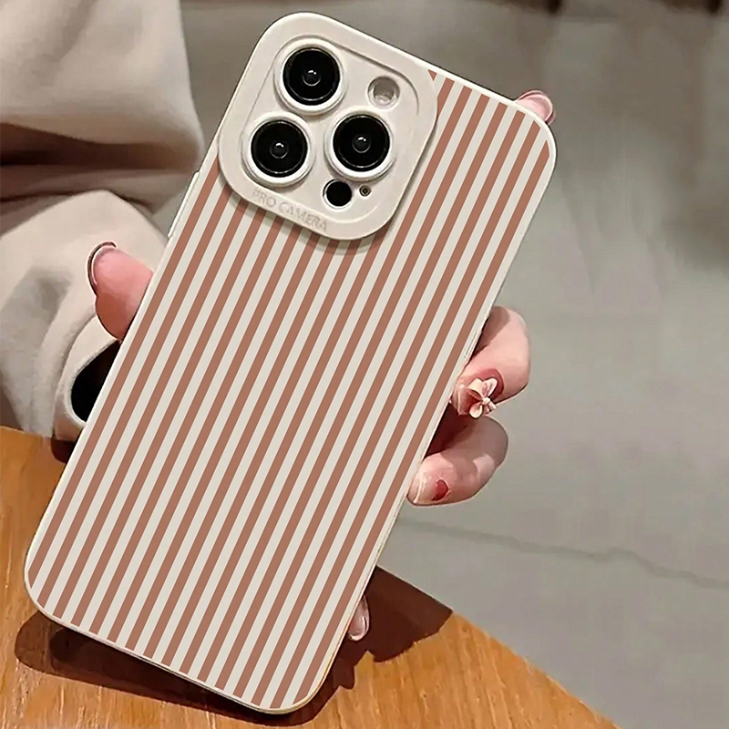 Pink Striped Painted Anti-Drop - Phone Cases Iphone 13 recension och pris