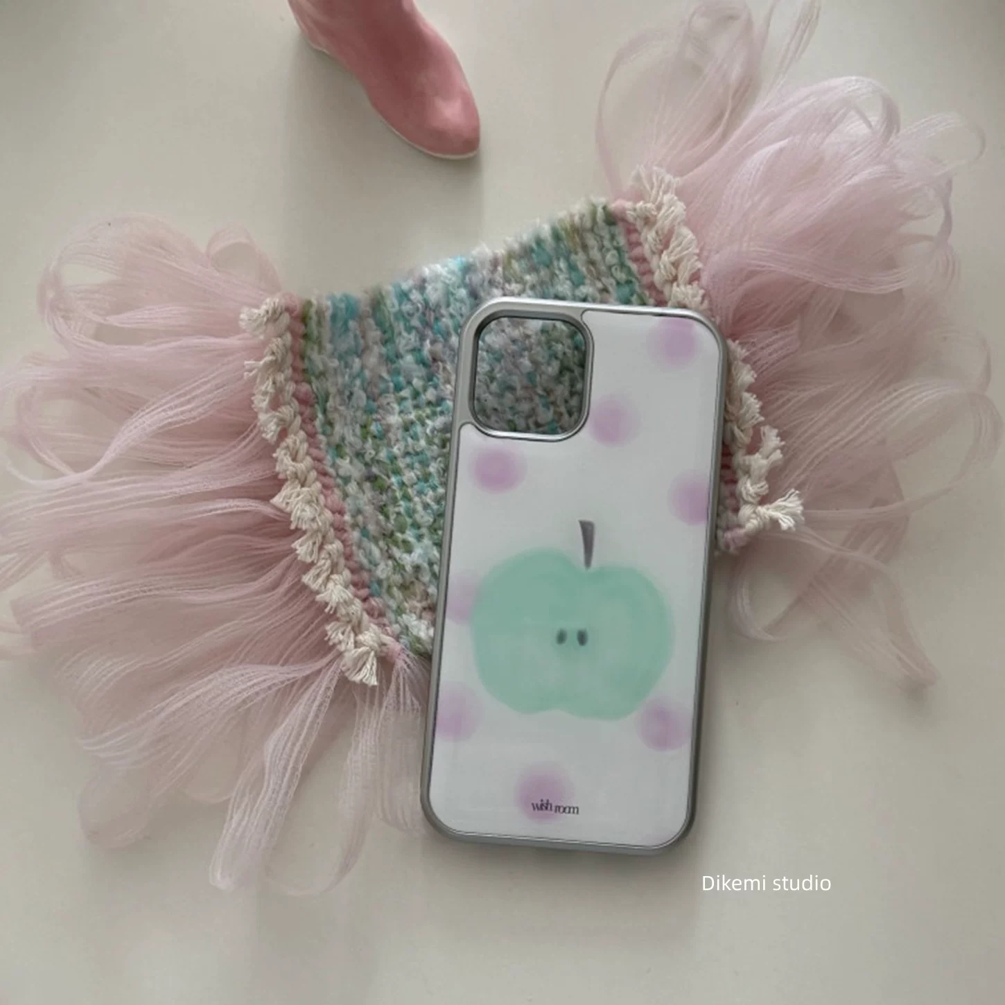 Korean ins Purple Polka Dot Gr - Phone Cases Purple recension och pris
