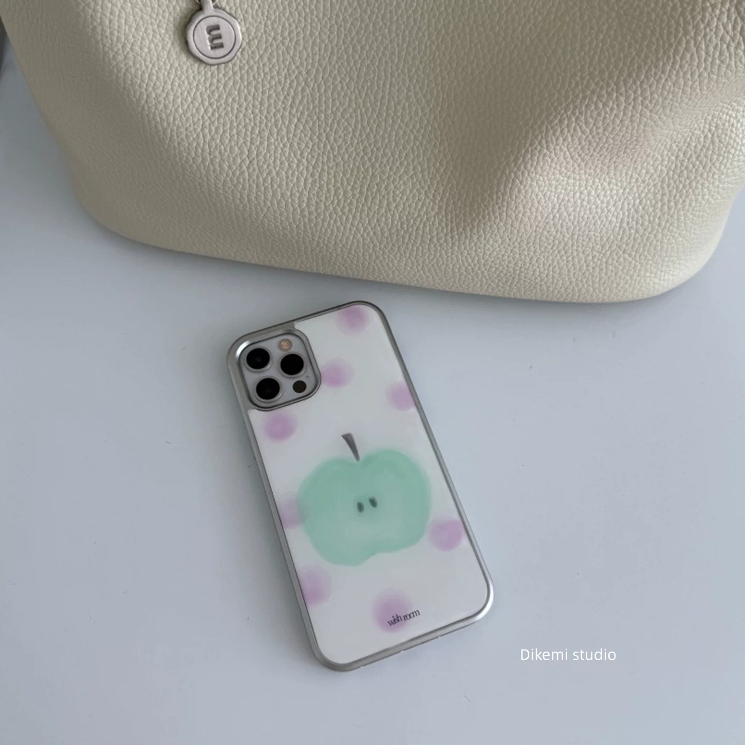 Korean ins Purple Polka Dot Gr - Phone Cases Purple recension och pris