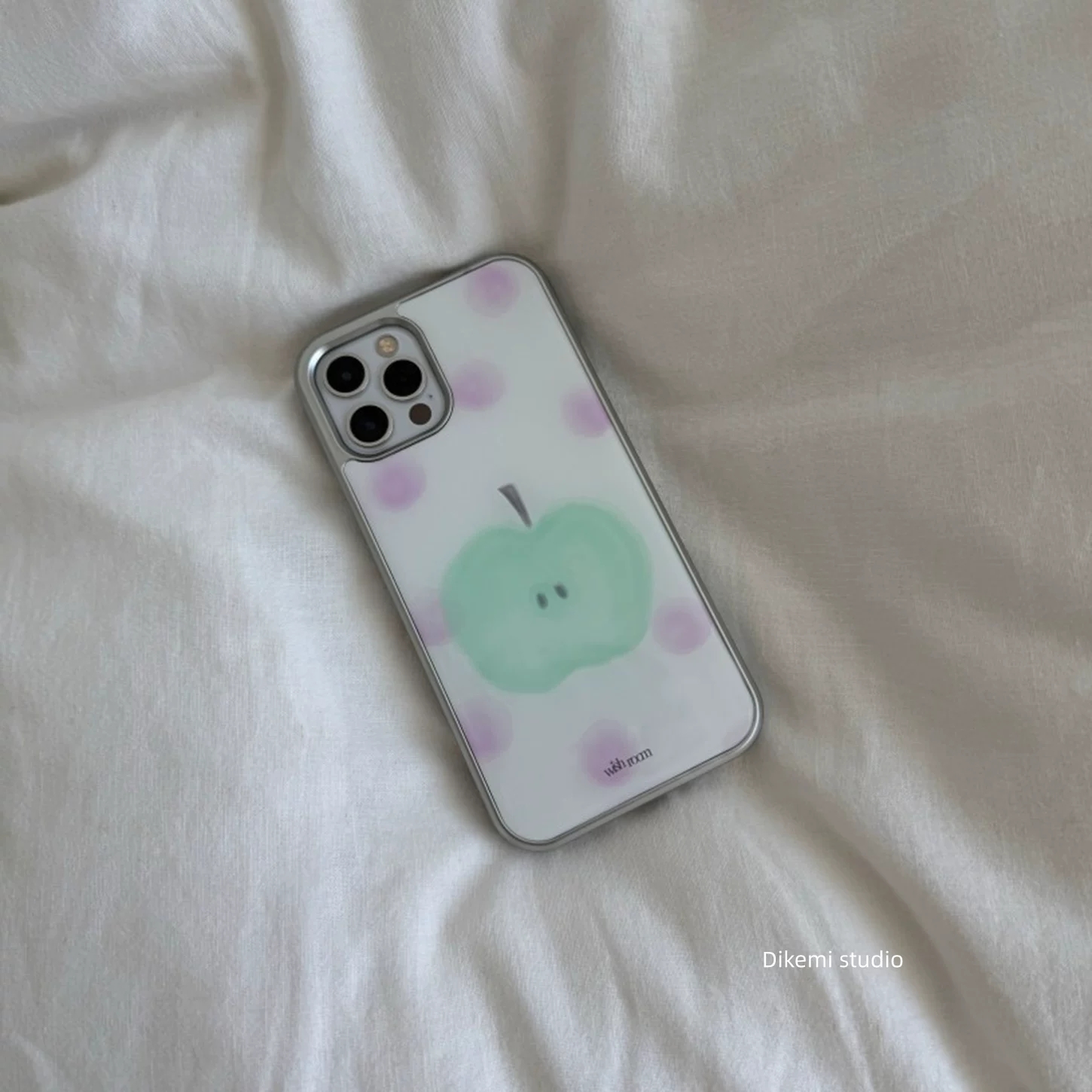 Korean ins Purple Polka Dot Gr - Phone Cases Purple recension och pris