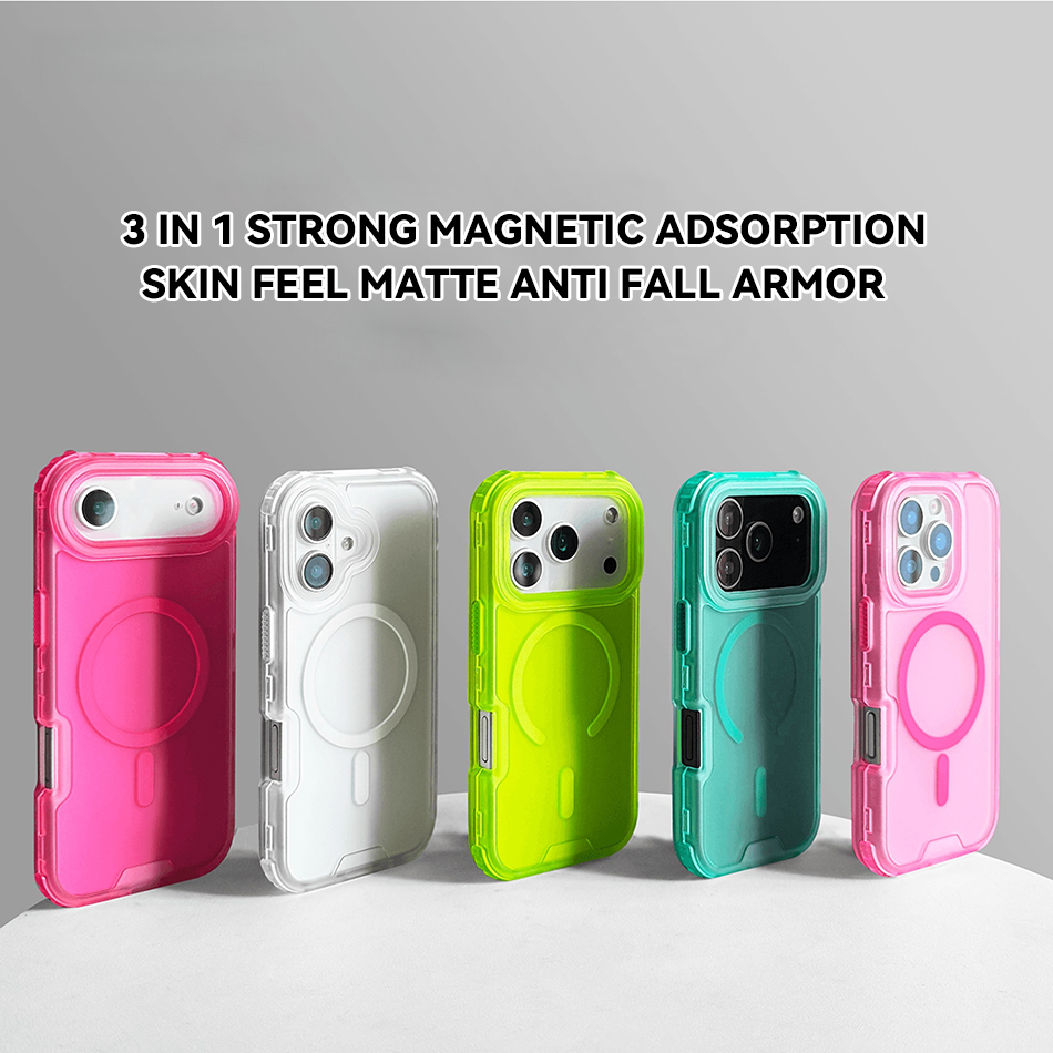 Magnetic 3 in 1 Neon Color Hea - Phone Cases Heavy Duty recension och pris
