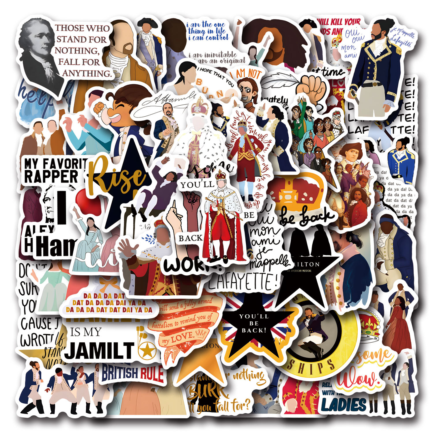 55PCS Hamilton Musical Cartoon - Phone Cases Hamilton recension och pris