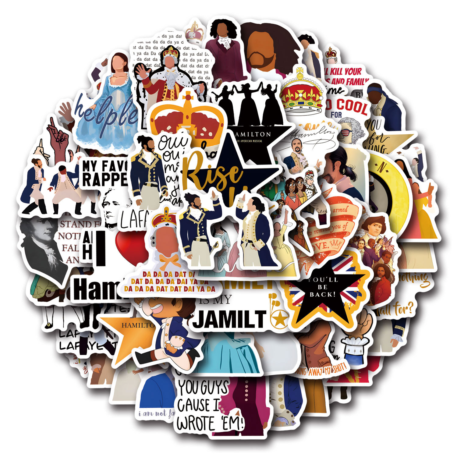 55PCS Hamilton Musical Cartoon - Phone Cases Hamilton recension och pris